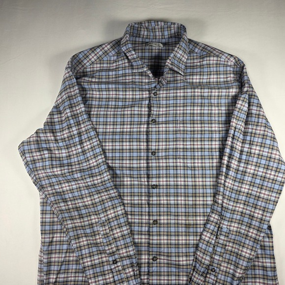 Peter Millar‎ Mens XL Plaid Button Down Long Sleeve Casual Shirt - Picture 3 of 7